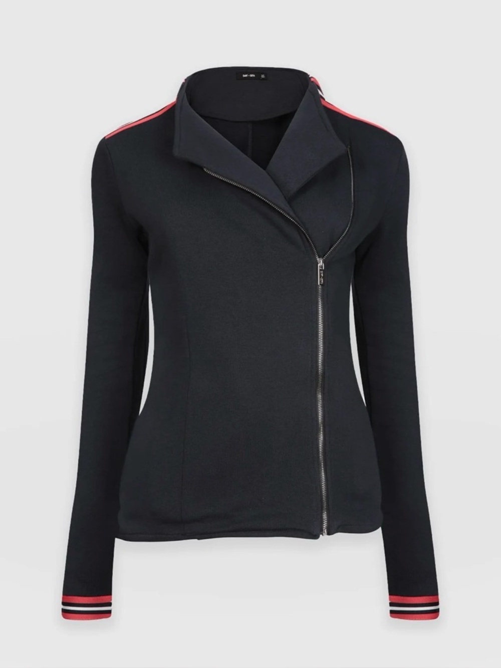 Blue Saint + Sophia  Zip-Front Women's Jacket with Red Trim - NWT